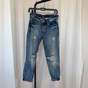 H&M Dark Blue Boyfriend Low Waist Jeans